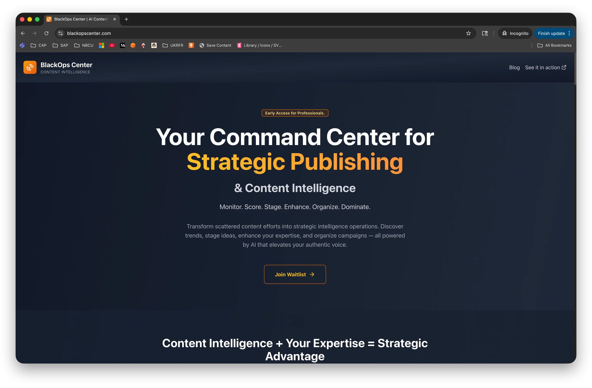 BlackOps Center: The Accidental Product That Became My Next Chapter