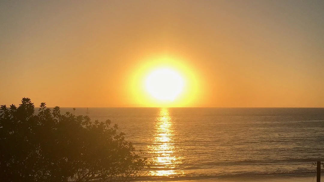 A California Sunset I captured drinking a chocolate shake at a diner on the beach in 2016