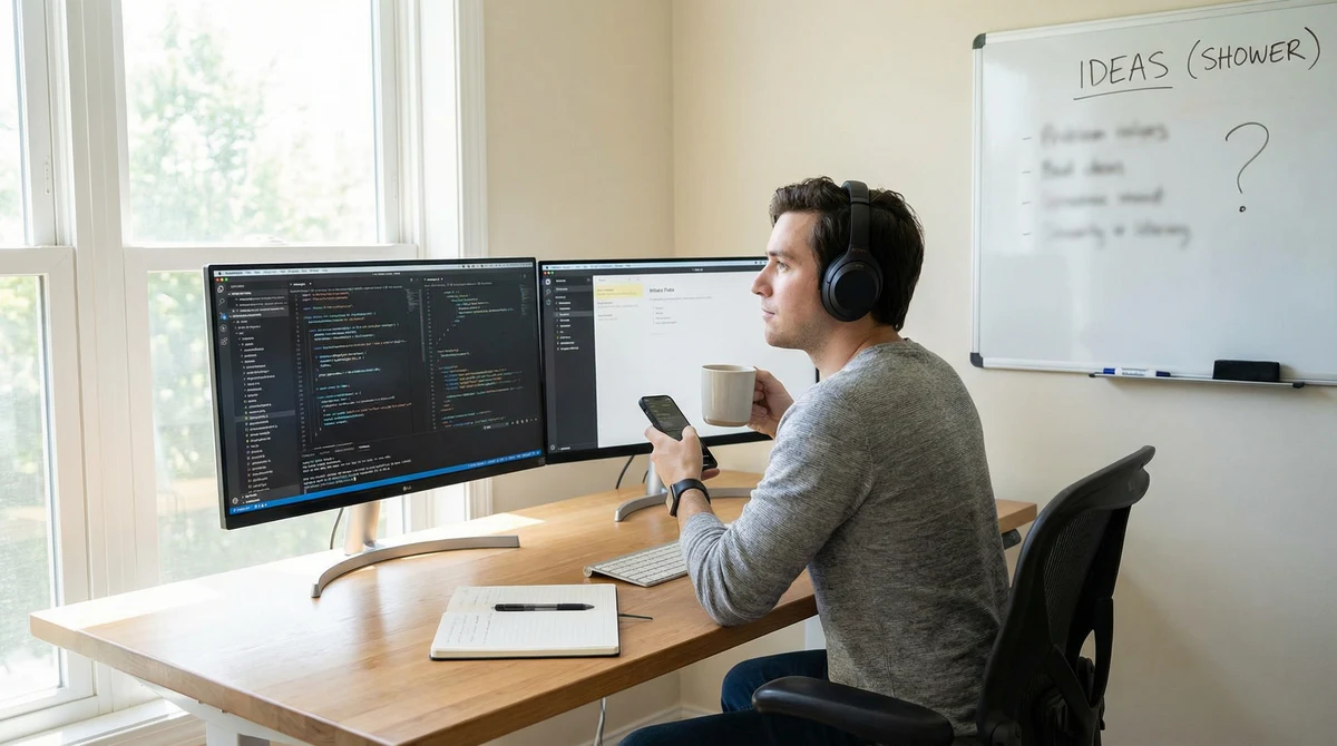 The Shower Thought Problem: Why Developer Ideas Disappear Before You Can Use Them