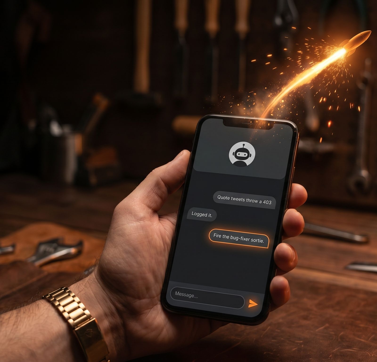 Sorties: Fire Real Actions Straight From Your AI Chat