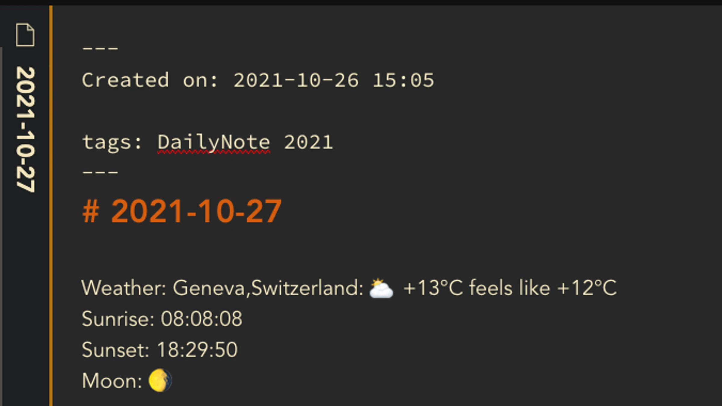 How I Add the Weather to My Obsidian Daily Note
