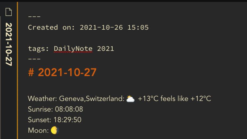 How I Add the Weather to My Obsidian Daily Note