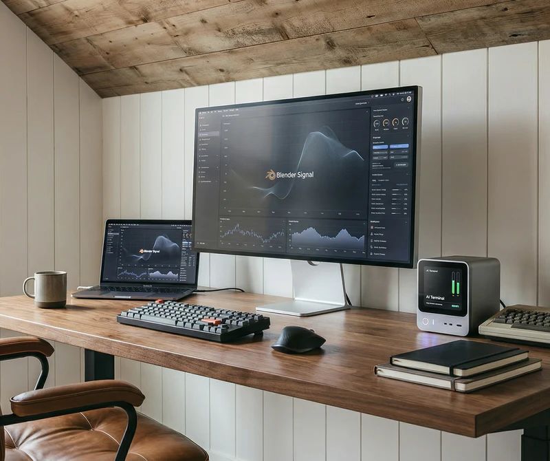 When AI Operators Left the Terminal: The Blender Signal