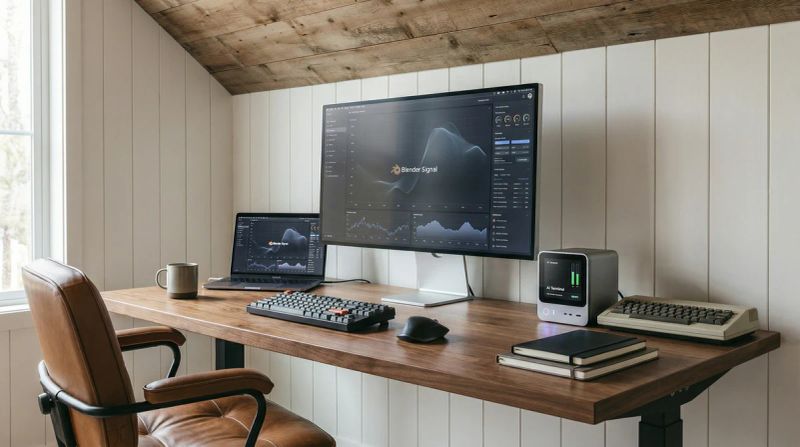 When AI Operators Left the Terminal: The Blender Signal