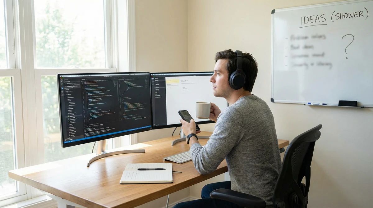 The Shower Thought Problem: Why Developer Ideas Disappear Before You Can Use Them